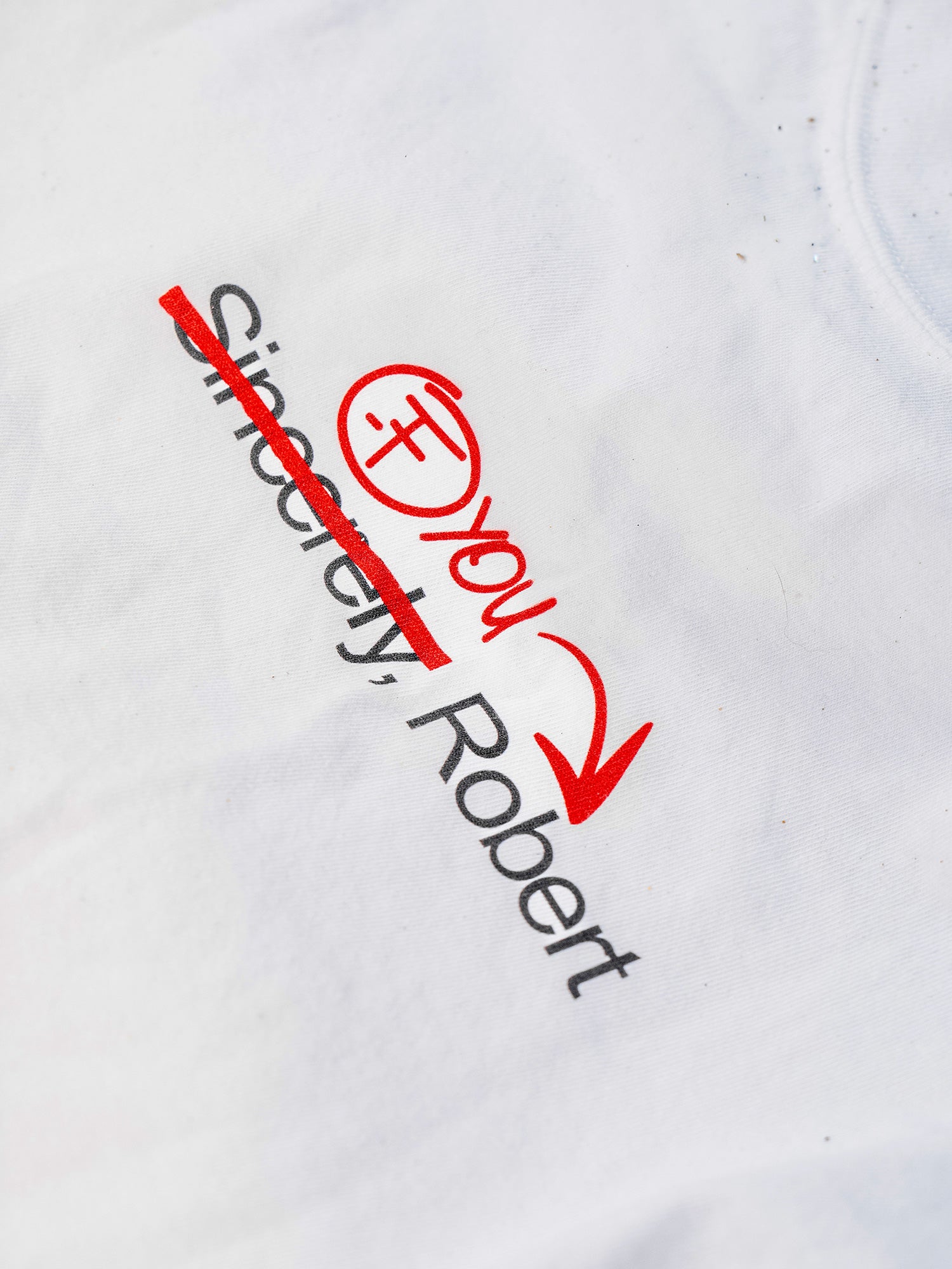 "Fuck You, Robert" White Tee (Patreon Exclusive)