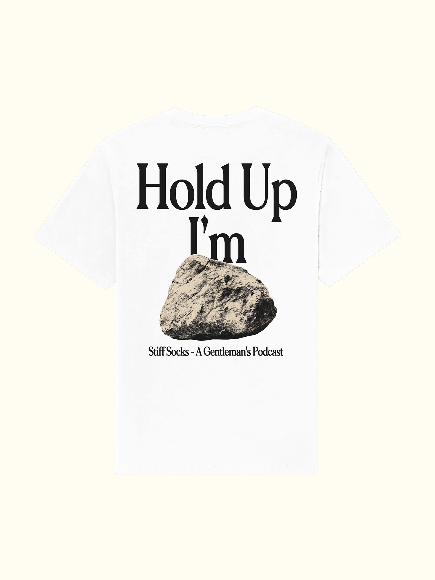 "Hold Up I'm Hard" White Tee
